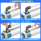 TAILONZ Clear 1/4" OD PU Air Hose 10M/32.8ft
