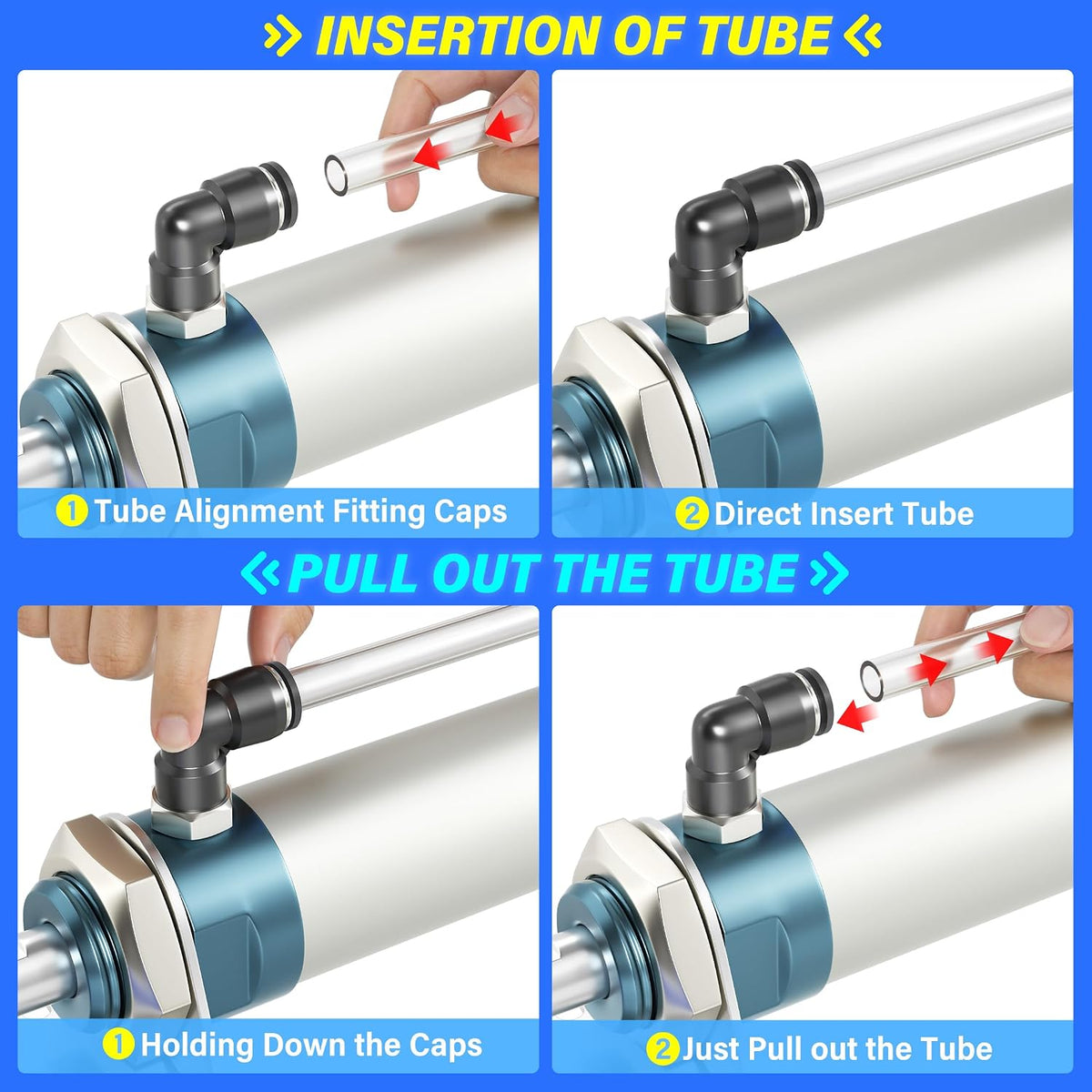TAILONZ Clear 1/4" OD PU Air Hose 10M/32.8ft
