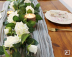 5Pcs 34FT Flower Garland White Artificial Rose Vine Wedding Decor
