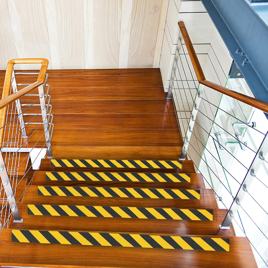 4" x 35Ft Black&Yellow Heavy Duty Anti Slip Tape for Stairs Outdoor/Indoor Waterproof Grip Tape Safety Non Skid Roll