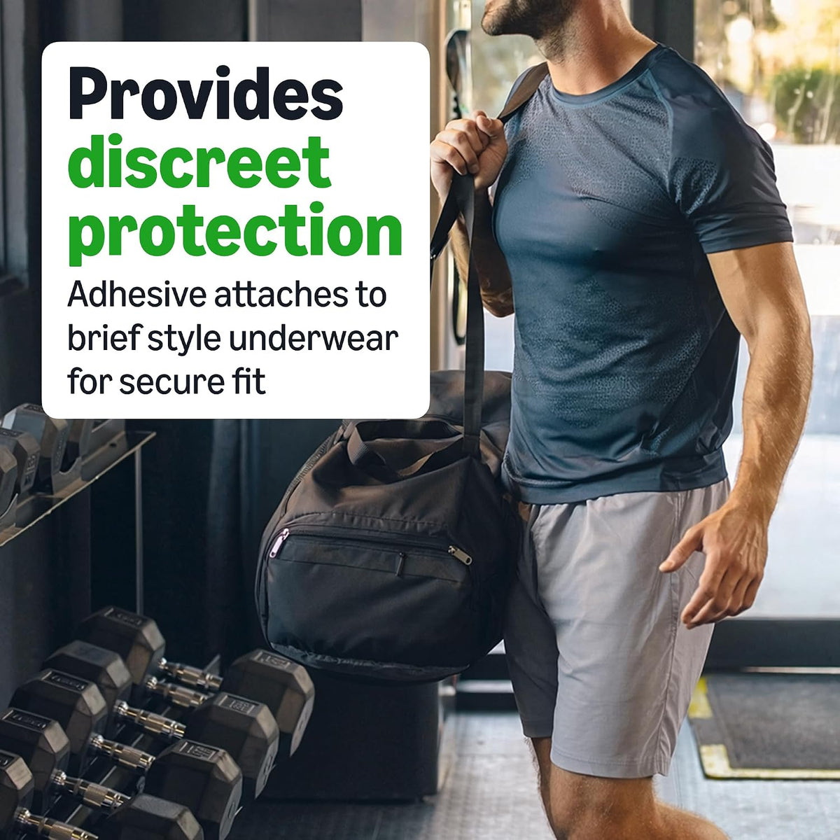 Men's Incontinence Guards, Maximum Absorbency, 52 Count, (1 Pack of 52), Packaging May Vary