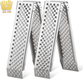 Loading Ramps, Portable Aluminum Ramps, 1500lbs Capacity per Pair, Truck Ramp for Lawn Mower, Motorcycles, Trailers