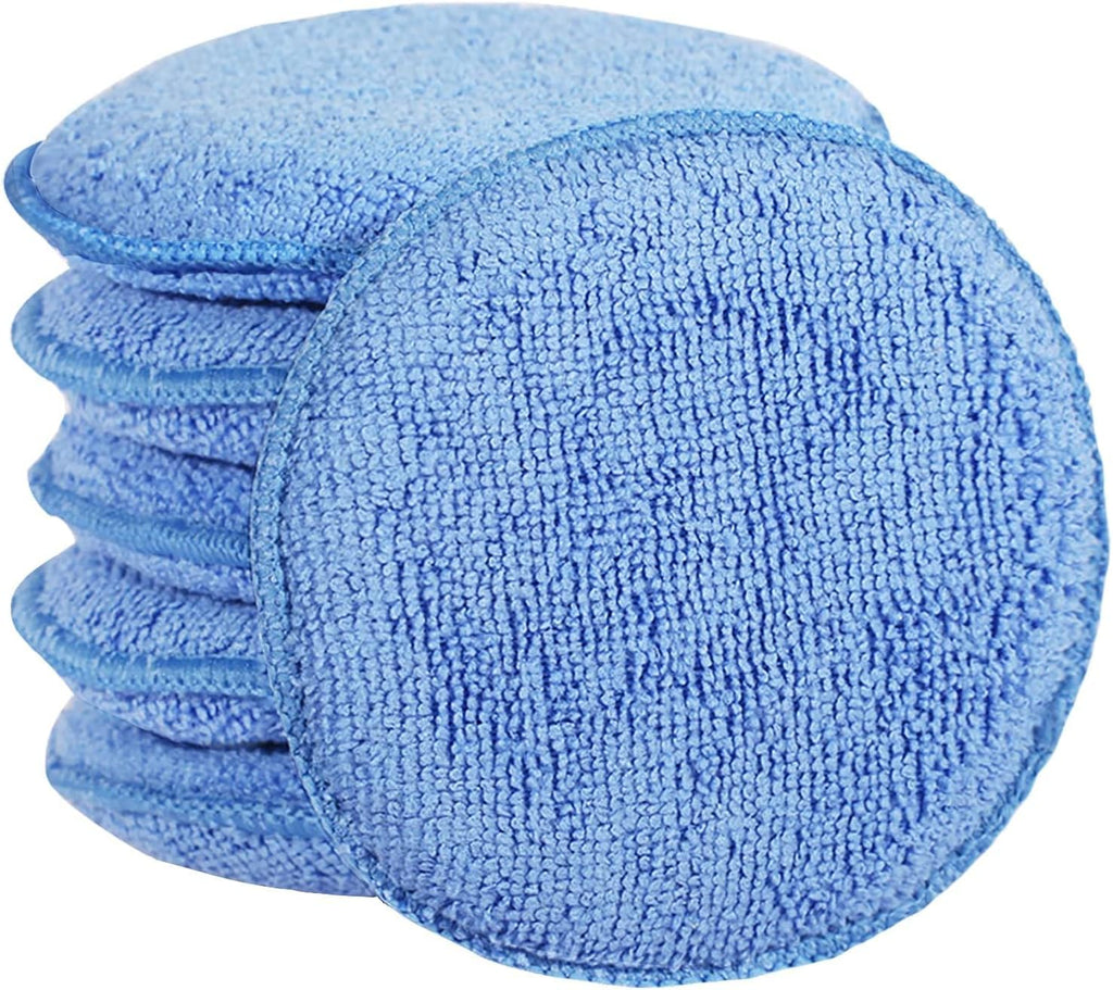 Microfiber Wax Applicator Pads, Car Wax Applicator, Buffing & Detail Polishing Foam Pads for Car Cleaning and Fine
