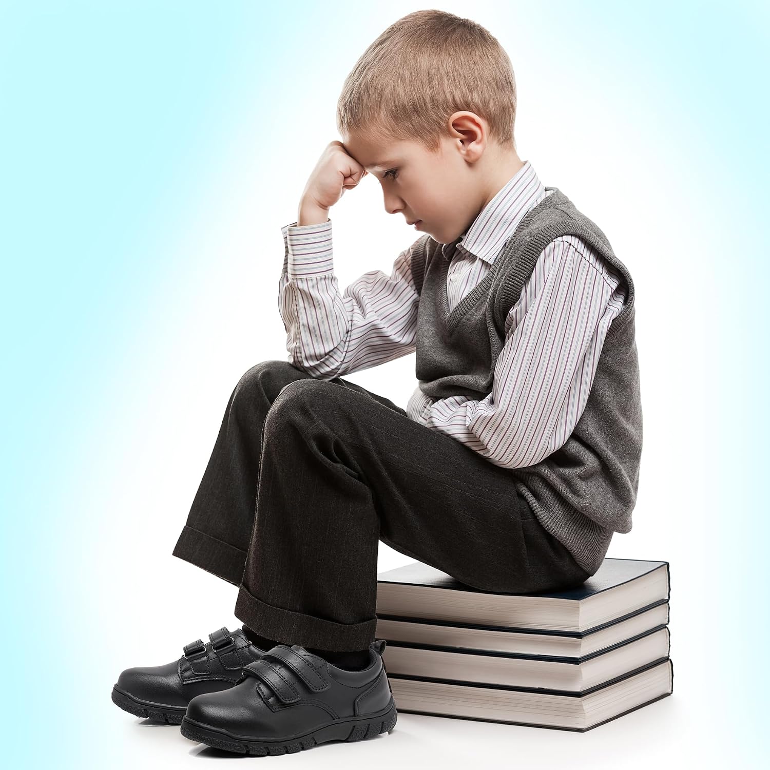 Boys School Shoes Dress Shoes Oxford Loafers Toddler-Big Kid | Toddler/Little Kid/Big Kid,Breathable Lining,Church &