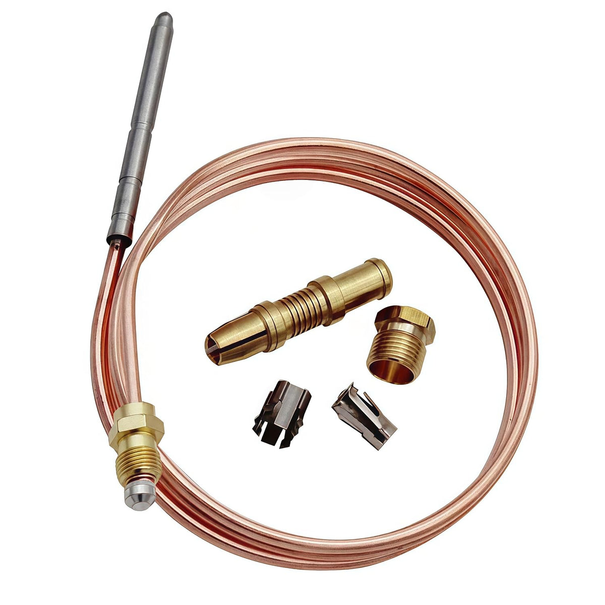 Thermocoupler for Robertshaw Thermostat Control Pilot Burner Assembly Replacement 1980-036 Snap Fit Universal Thermocouple (36")