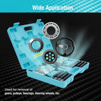 12PCS Bearing Puller Set, 5-ton Capacity Heavy Duty Flywheel Separator Tool, 2" and 3" Bar-Type Splitter Remove