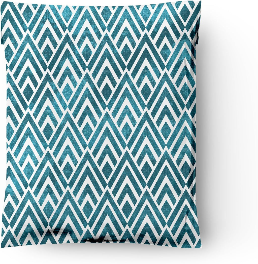 10x13 (100) Geometric Designer Poly Mailers Waterproof Self Sealing Tear Resistant Polymailers Shipping Envelopes