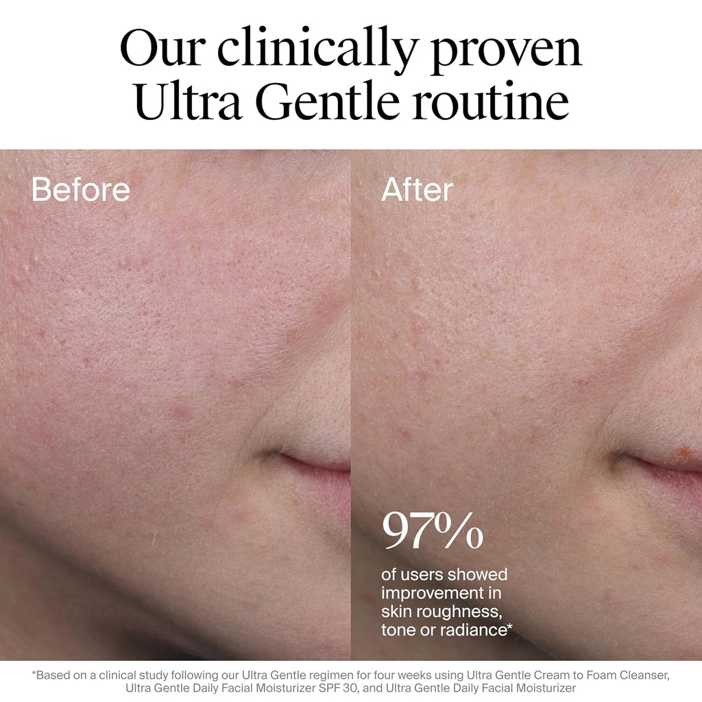 Neutrogena Ultra Gentle Daily Facial Moisturizer with SPF 30 Sunscreen with CICA, Lightweight Face Lotion with Broad