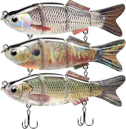 Swimmax Easy Catch Fishing Lures with BKK Hooks, Wiggling, Vibrating, Rattling and Gurgling for More Bite, Heavy-Duty