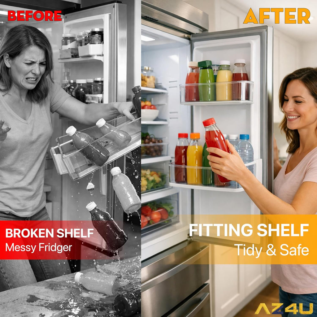 AZ4U Replacement For Whirlpool Refrigerator Door Shelf WRS325SDHZ00 WRS325SDHZ01 WRS325SDHZ04 WRS325SDHZ05 WRS321SDHZ00 WRS321SDHZ01 WRS321SDHZ04 WRS321SDHZ05 WRS325SDHW01 WRS325SDHW05 Refrigerator