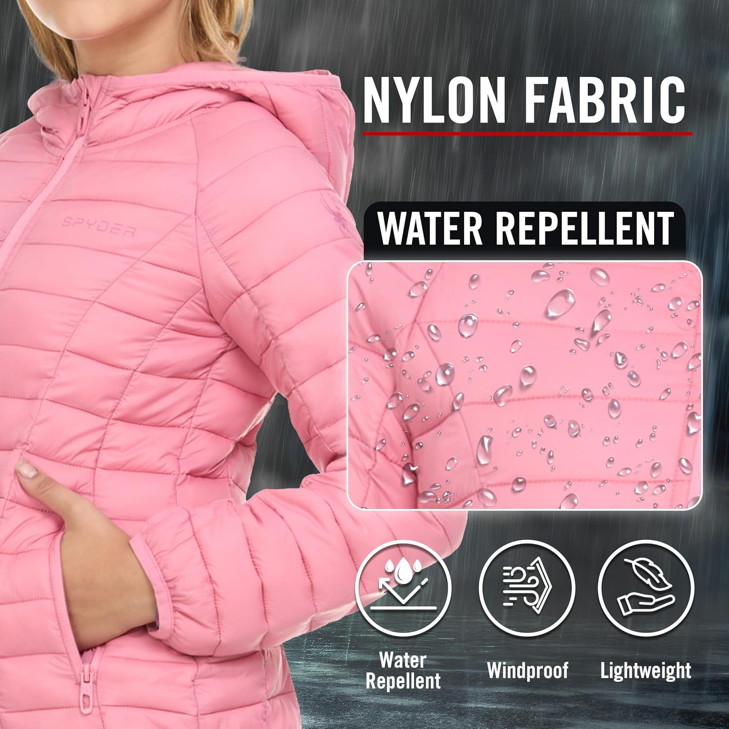 Girls Packable Puffer Jacket with Hood, Lightweight Winter Outerwear