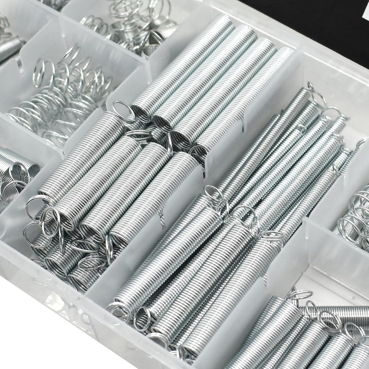 200Pcs Spring Assortment Kit, 20 Different Size Zinc Plated Extension and Compression Springs for Shops and Home