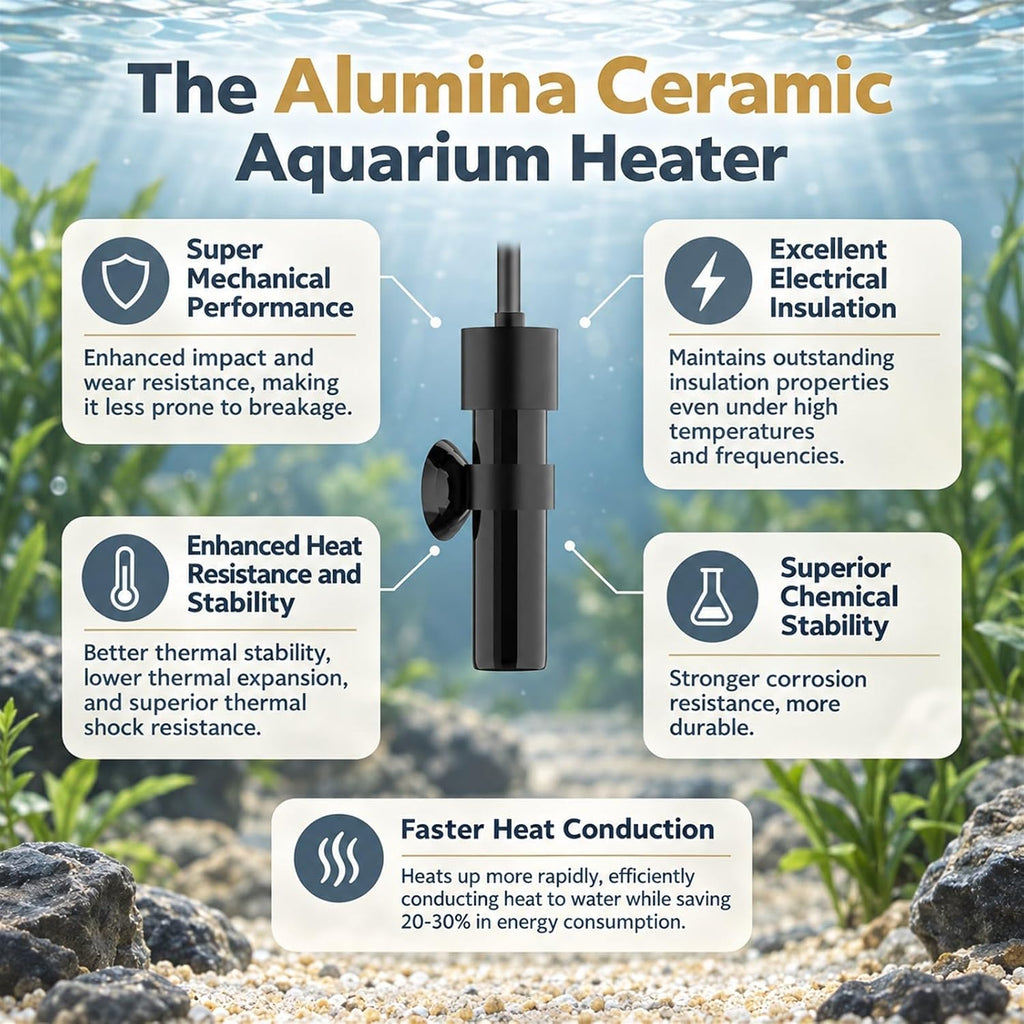 10W USB 5V/2A Alumina Ceramic Super Mini Aquarium Betta Heater for Tanks ≤ 1 Gal