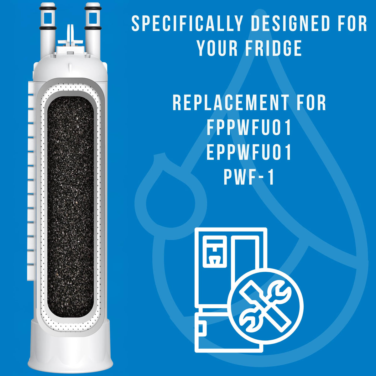 FPPWFU01 Water Filter Replacement 3 Packs