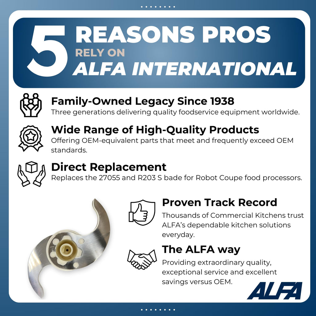 ALFA RC-2 Replacement Blade for Robot Coupe Food Processors