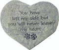 Pet Memorial Stone - You Have Left My Side But You Will Never Leave My Heart – Paw Prints Bereavement Memorial Gift