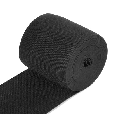 Black Elastic Band for Sewing,Wide Elastic,4 Inch X 5.5 Yard