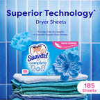 Complete Fabric Softener Dryer Sheets, Field Flowers, 185 ct, 4 pack