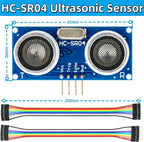 2 Pcs HC-SR04 Ultrasonic Sensor Module with Mounting Bracket