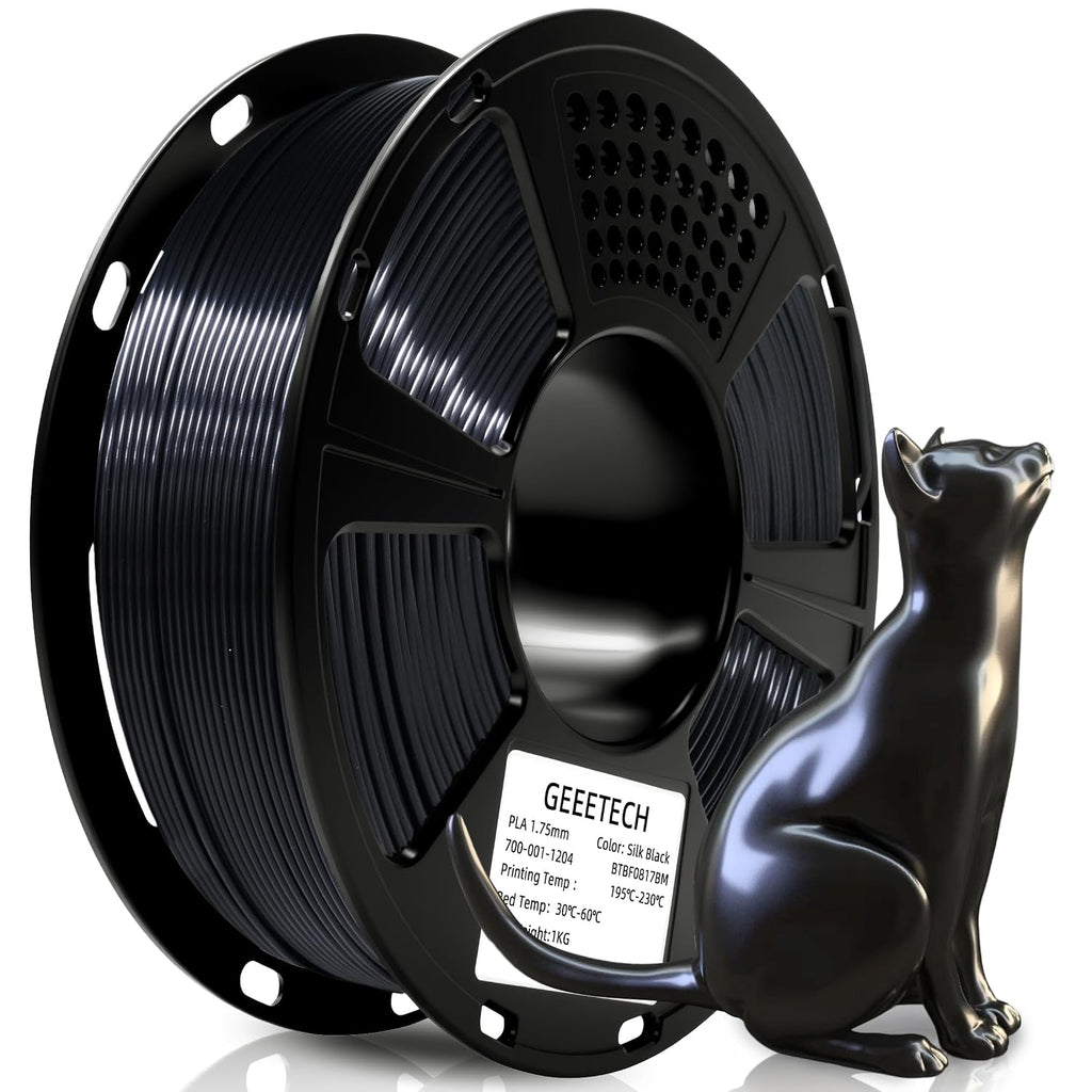 Silk PLA Filament 1.75mm for 3D Printer, Metal-Like Shiny 3D Filament 1kg (2.2lbs) 1 Spool, Dimensional Accuracy +/