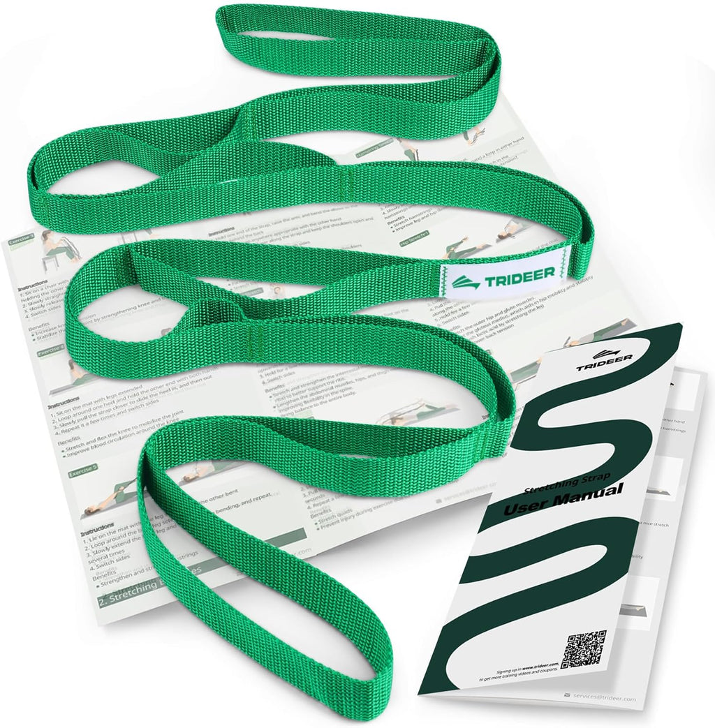 Stretching Strap with Loops for Physical Therapy,Non-Elastic