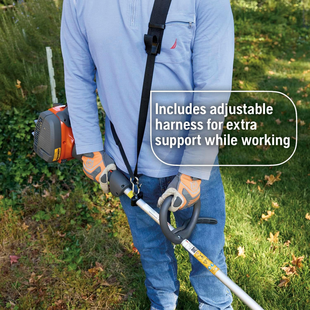 122RJ Multi-Purpose Gas Brush Cutter with String Trimmer Head | Brushcutter tool with grass blade, includes