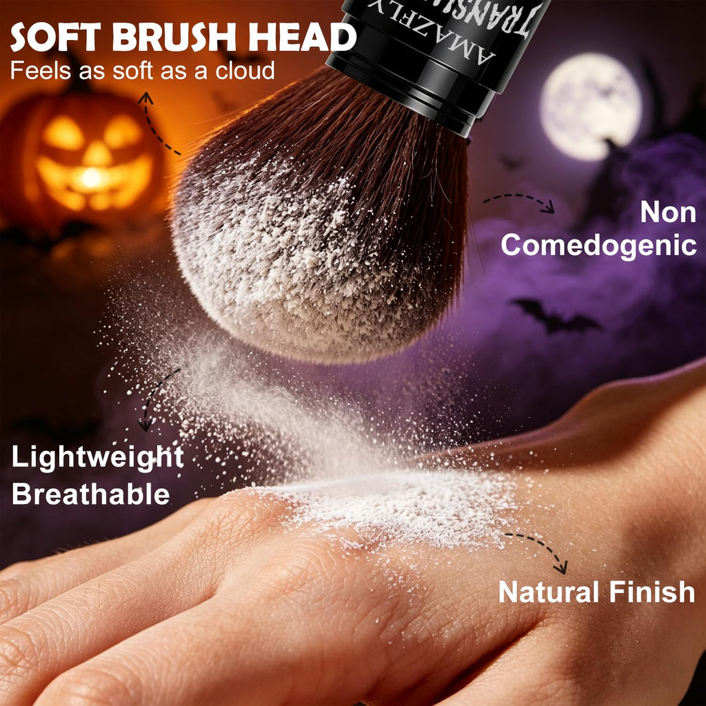Translucent Loose White Setting Powder,Talc-Free Soft Matte Oil Control