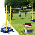 Adjustable Volleyball Badminton Poles for Backyard, Heavy Duty Portable Nets for Indoor Outdoor Use, Mobile Badminton