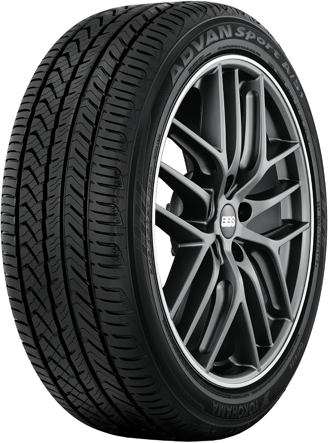 225/45R17 94W XL YOKO ADVAN SPORT AS PLUS BW | Passenger High Performance All Season Traction 94W Rated Extra Load