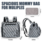 ALLCAMP Diaper Bag Backpack, Large Capacity, Portable Changing Pad