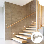 Handrail Bracket for Stairs, Satin Nickel, 6 Pack