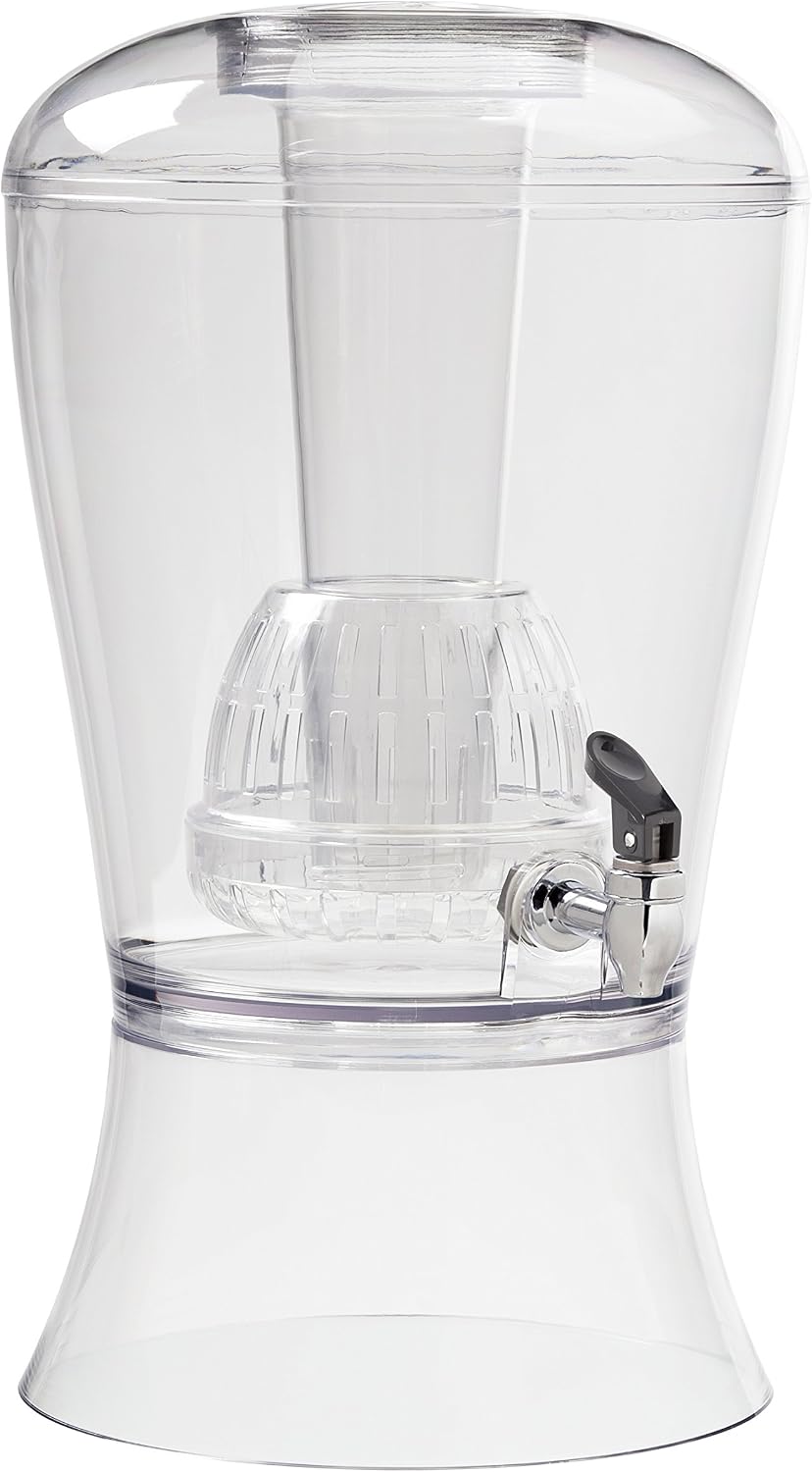 3 Gallon Beverage Dispenser With Ice Cylinder And Fruit Infuser