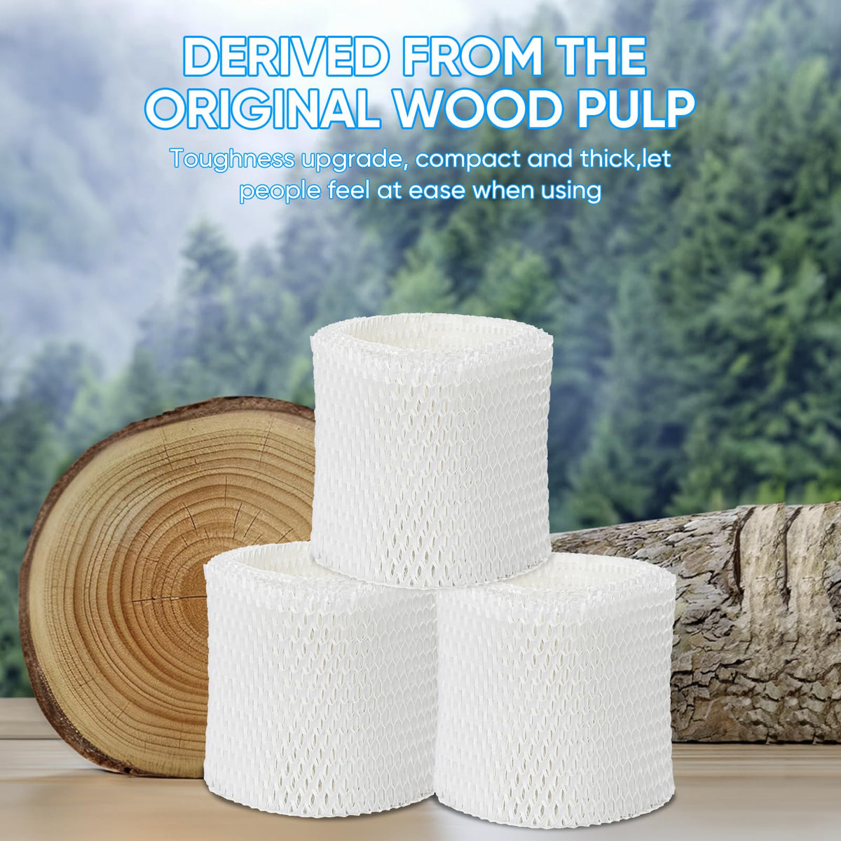 Humidifier Filter Replacement Compatible with Canopy Bedside and Nursery Humidifier, Made with Wood Pulp, Paper