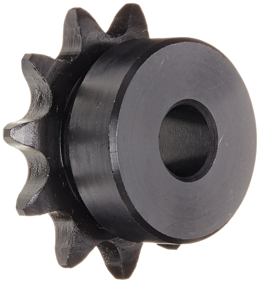 Morse Browning 41B11 Minimum Bore Roller Chain Sprocket, Single Strand, Steel, 1/2" Stocked Bore, 11 Teeth