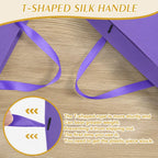 12 Pack Large Purple Gift Bags with Handles & 24 Tissue Papers
