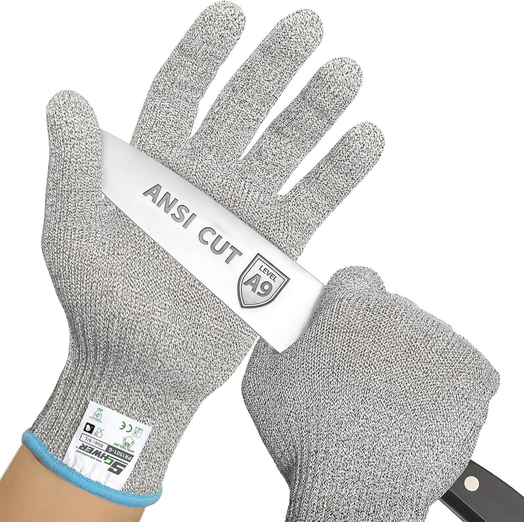 SlicePro ANSI A9 Cut Resistant Gloves, Food Grade, PR1501-G, M
