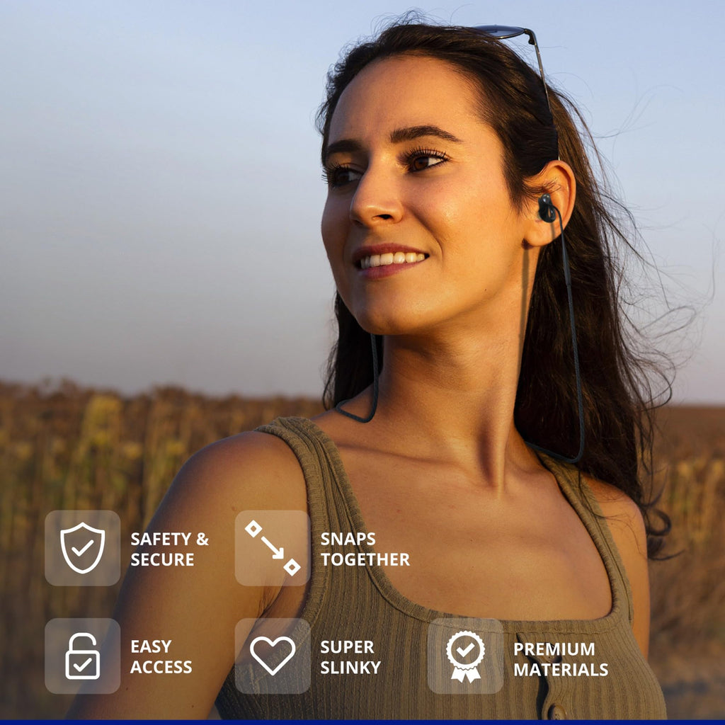 Earplug Lanyard, Magnetic Connector Cord Compatible with Loop Earplugs Quiet/Engage/Experience, Storing Case