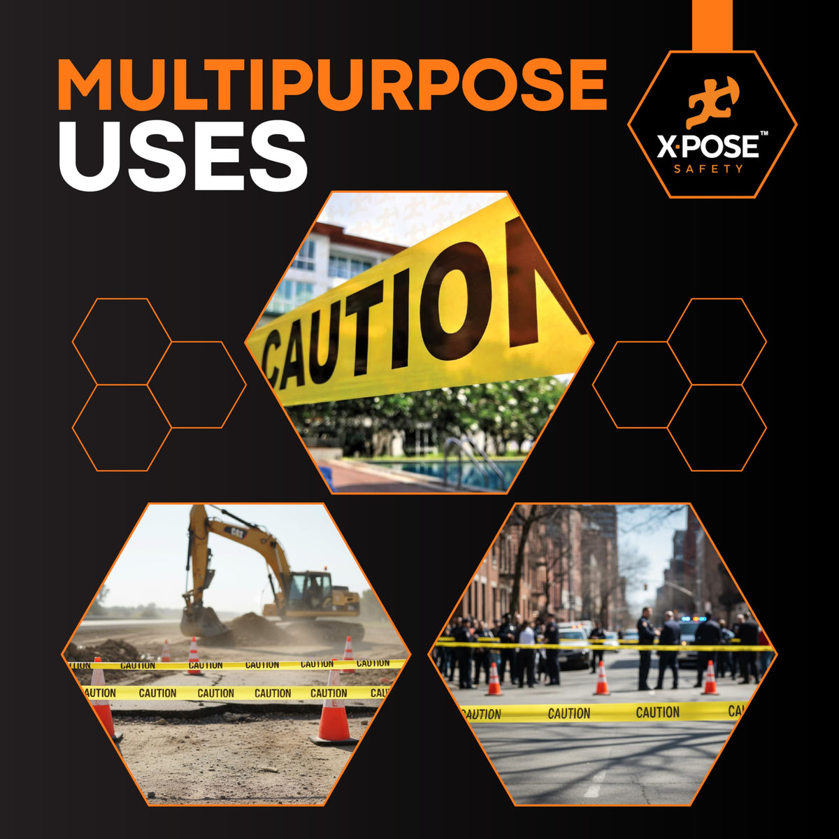 Yellow Caution Tape – (6 Rolls)