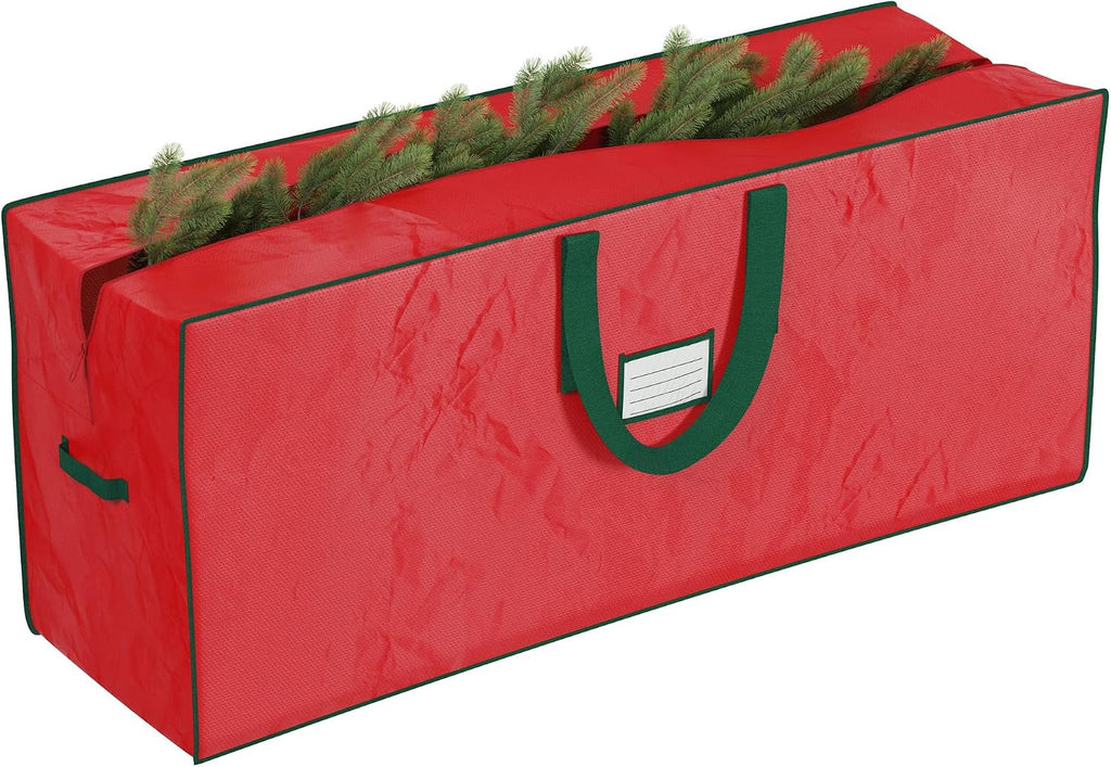 Christmas Tree Storage Bag Set - Set of 2 Bags for 7.5-Foot Artificial Trees - Protects Holiday Decorations and
