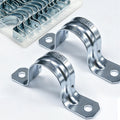 3/4 Inch Two Hole EMT Conduit Clamp, Pipe Strap U Bracket 50 Pack