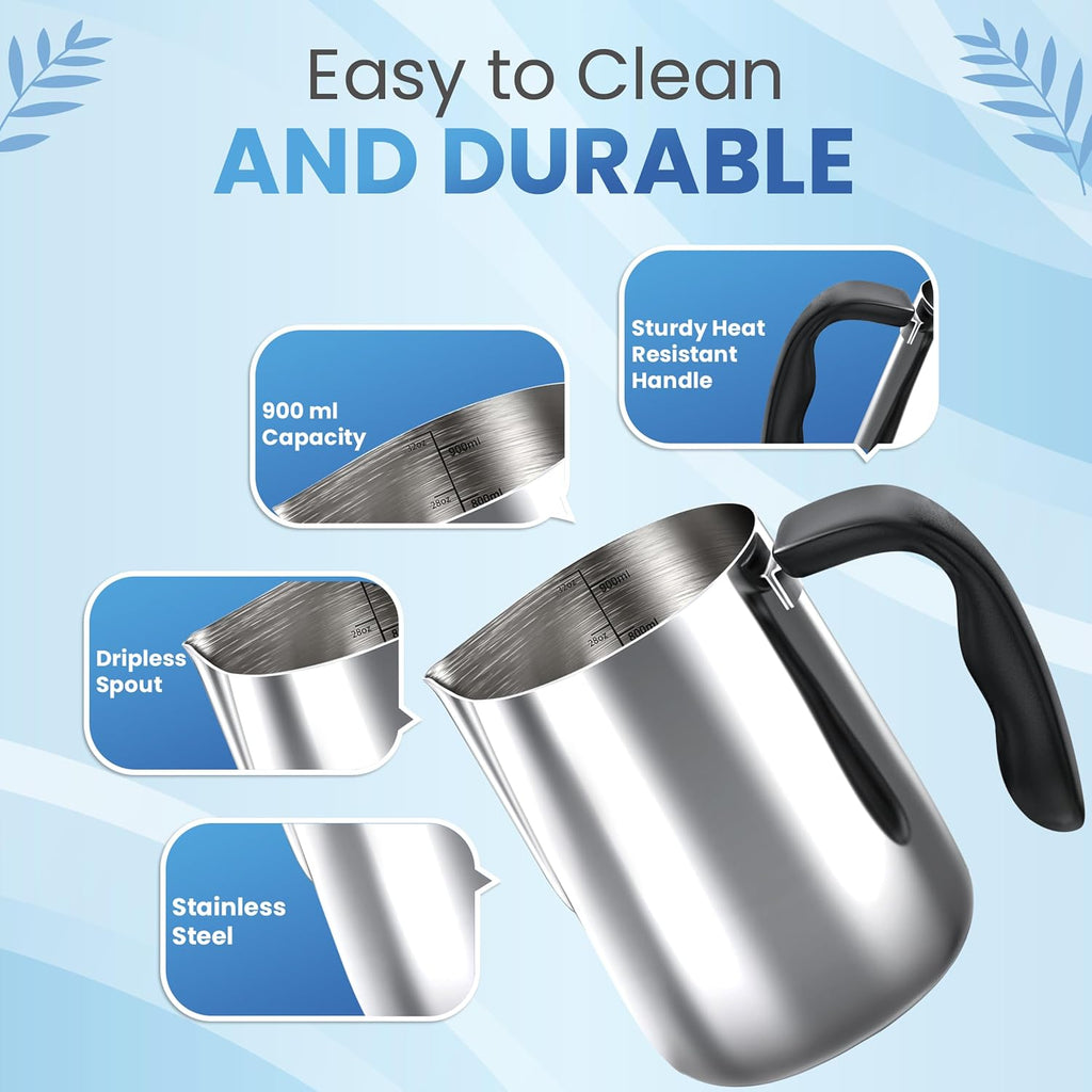 Soap Making Kit for Adults - Soap Melting Pot, Electric Stove, Molds | 900ml Stainless Steel Melting Pot, Electric