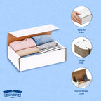 Corrugated Mailers White Tuck Shipping Boxes (8x5x2)