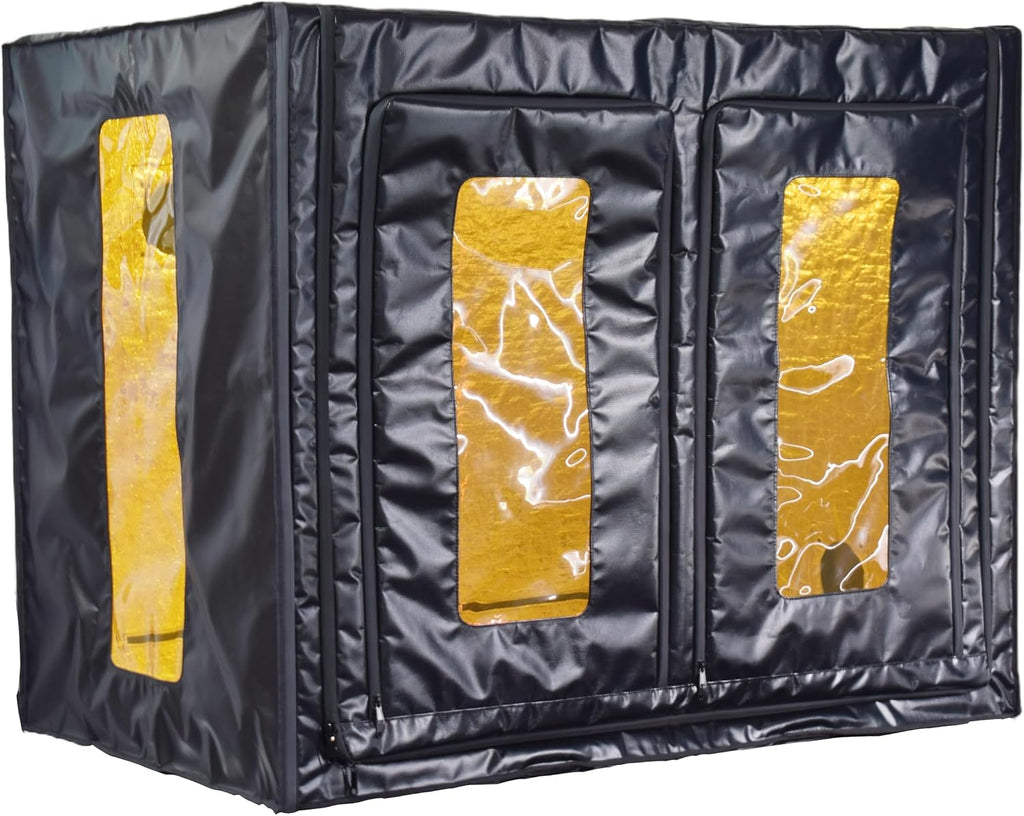3D Printer Enclosure with Ventilation Kit – Thermal Insulation Cover & Fume Extraction Tent for FDM/DLP、SLA/LCD 3D