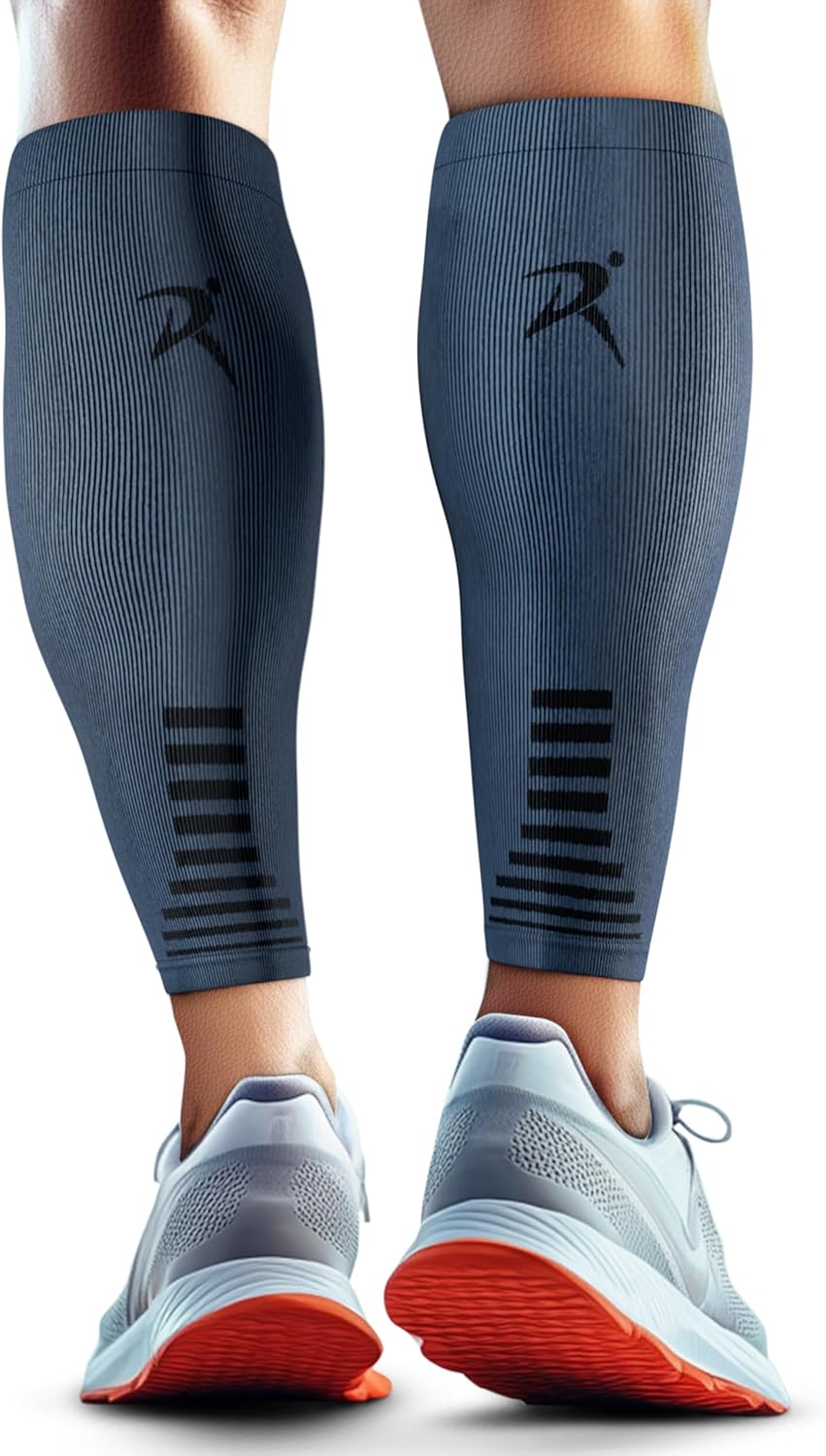 Calf Compression Sleeves Men Women - Leg Compression Sleeve Footless Socks - Shin Splint Relief Fitness Running
