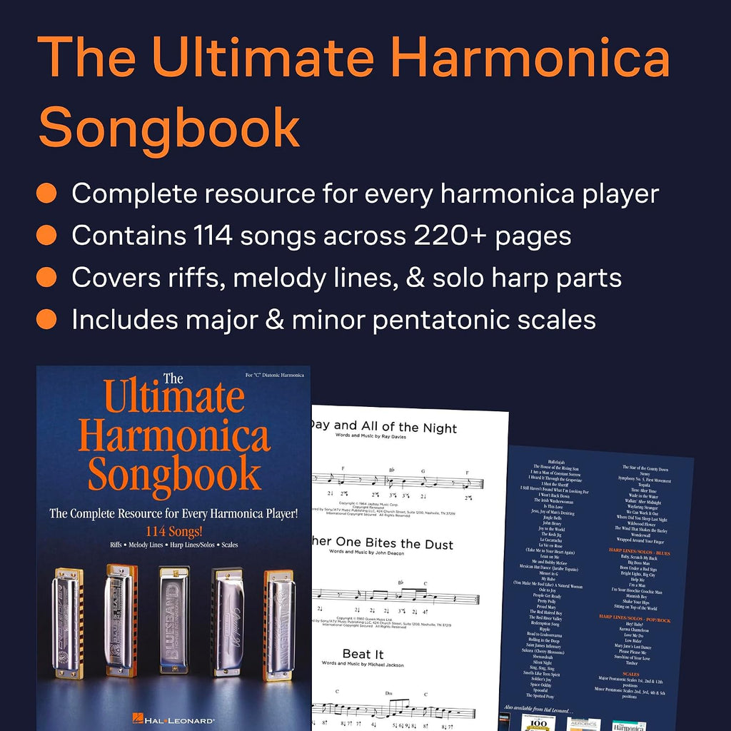 The Ultimate Harmonica Songbook Sheet Music for Beginners and Advanced Players | 114 Songs in Blues, Rock, Pop and
