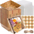 Charcuterie Boxes with Clear Lids Kraft Food Containers 50 Pcs