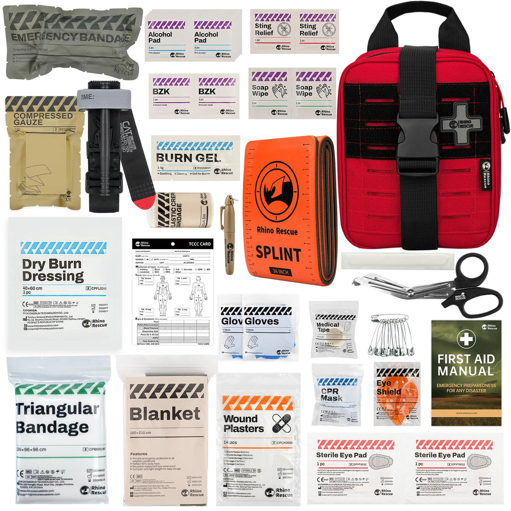 IFAK Trauma Kit Standard with CAT Tourniquet Red