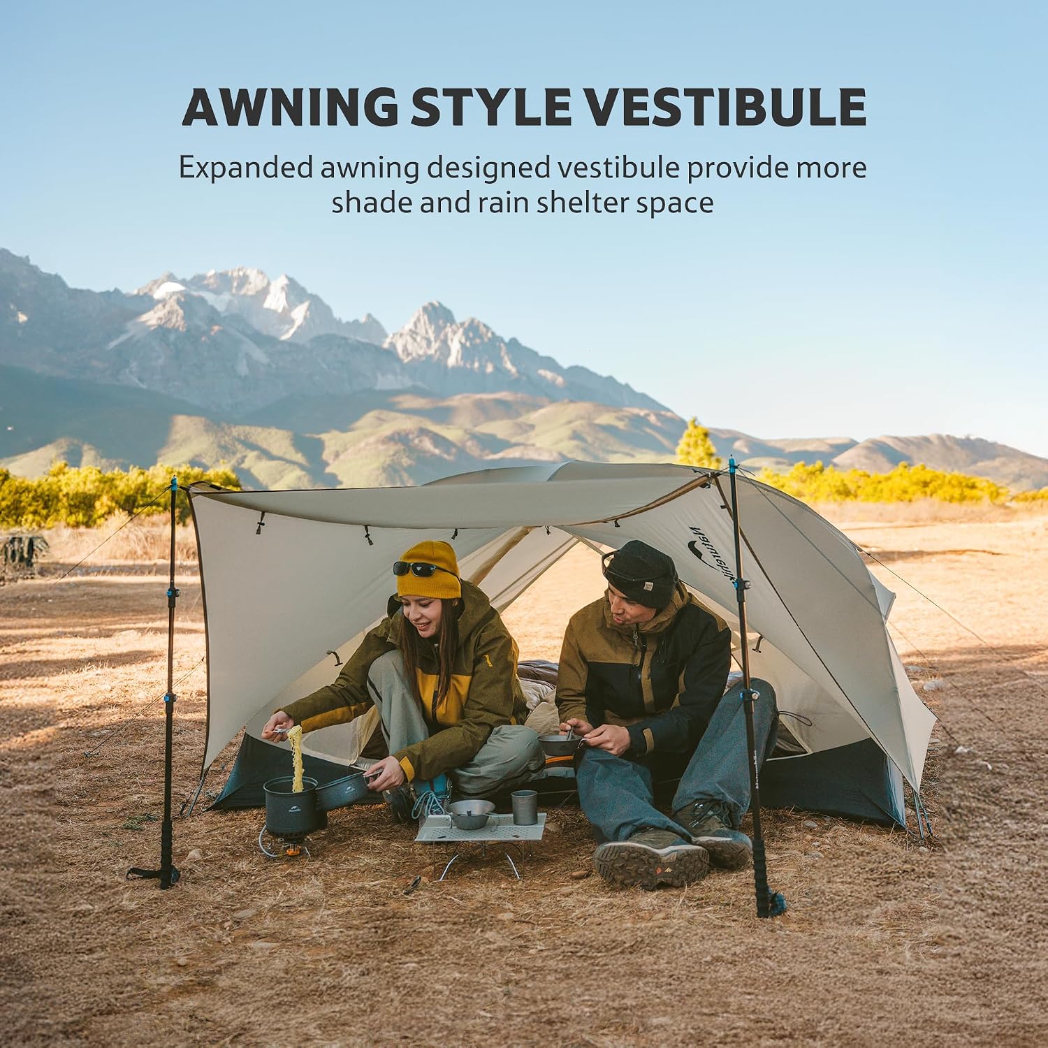 Mongar Upgraded 1/2/3 Person Backpacking Tent,Waterproof Lightweight Camping Tent with Footprint