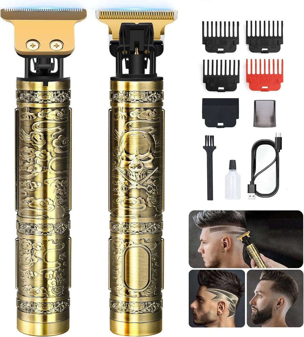 Professional Hair Trimmer for Men, Cordless Rechargeable Beard Trimmer Hair Clippers for Men, Metal Body Cutting