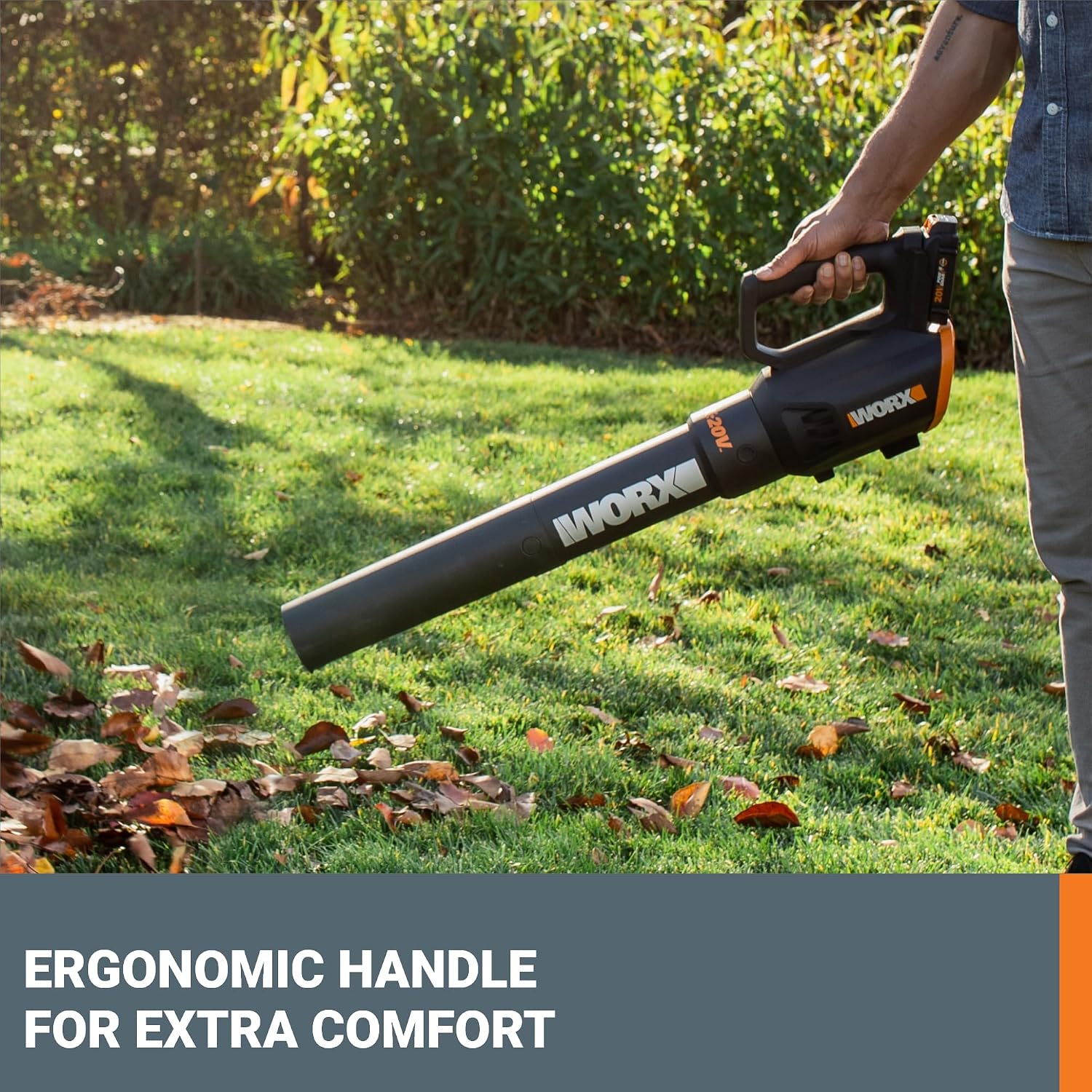 Cordless Leaf Blower, Electric Blower with Turbine Fan, Blowers for Lawn Care with 2 Speed Control, Battery & Charger